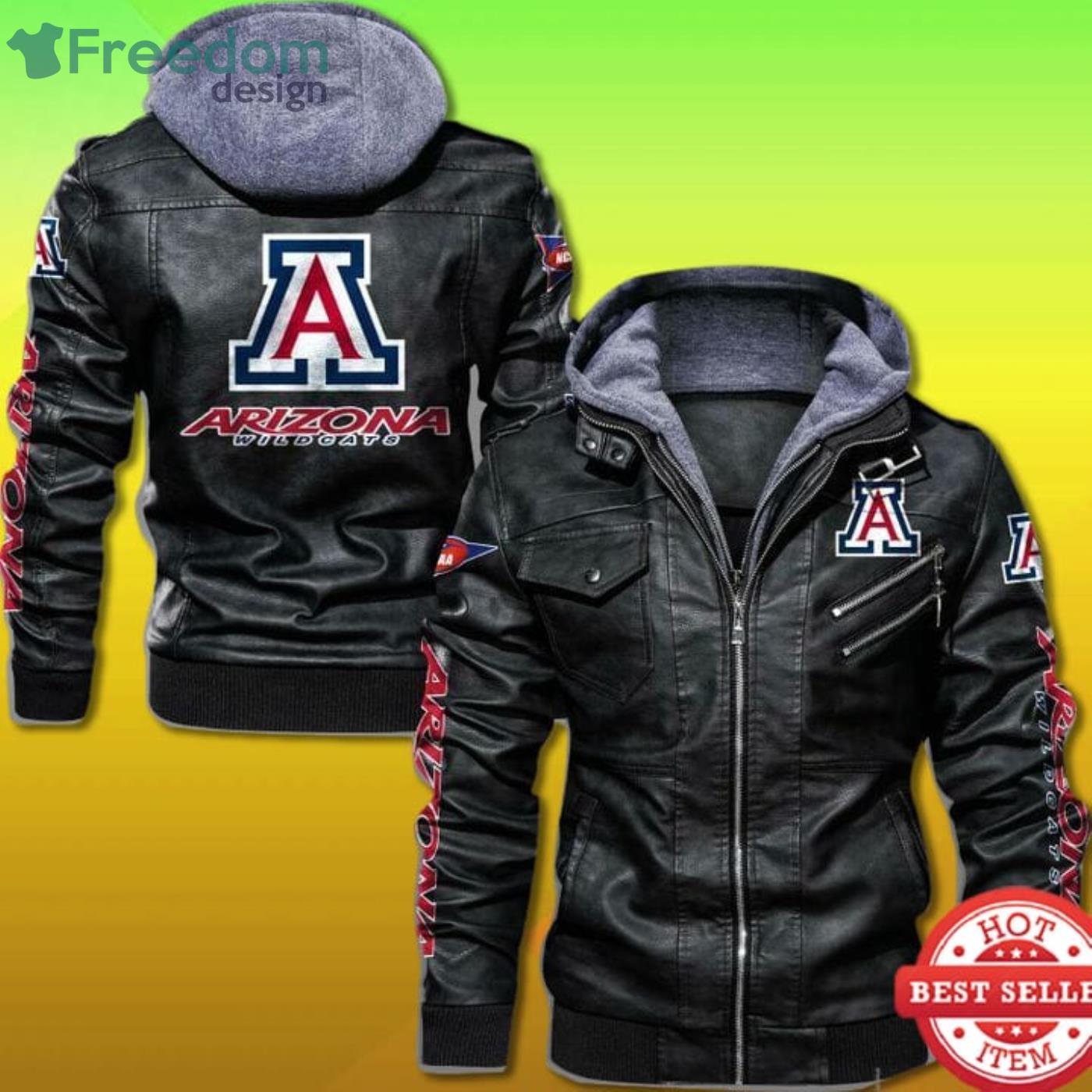 Arizona Wildcats 2D Leather Jacket Product Photo 1 Arizona Wildcats 2D Leather Jacket Product Photo 1