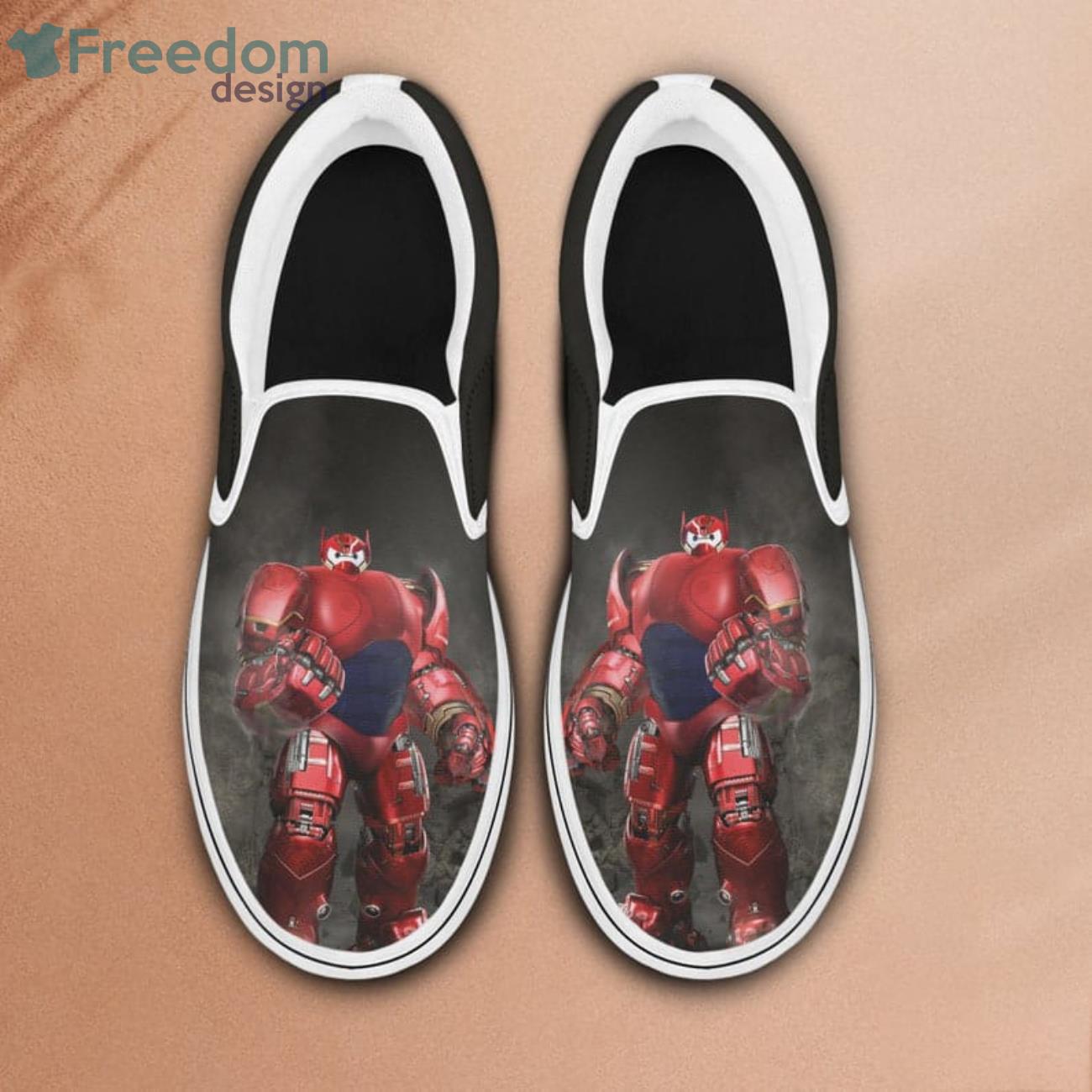 Armored Baymax Big Hero 6 Funny Marvel Cartoon Slip On Shoes For Men And Women Product Photo 2