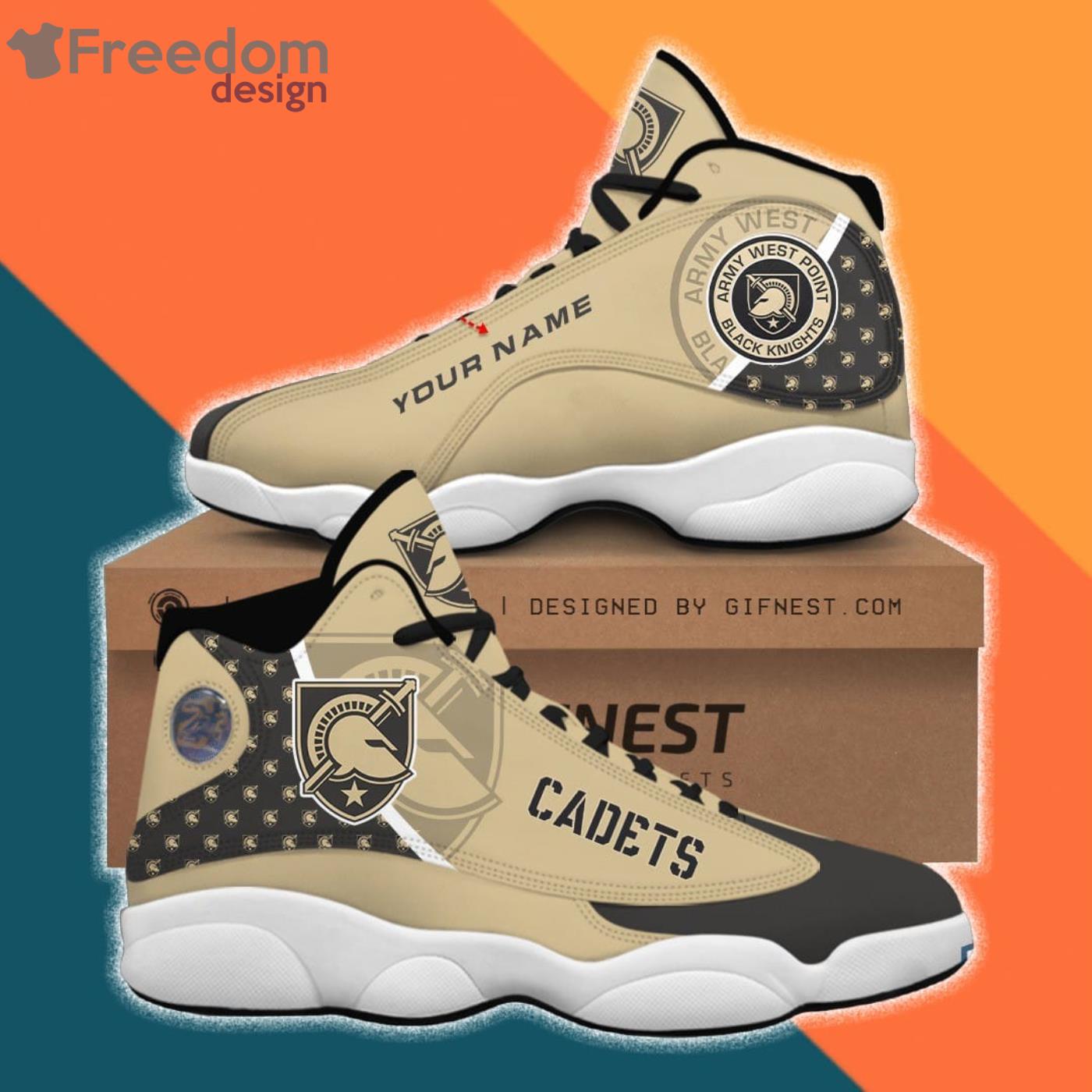 Army Black Knights Air Jordan 13 Sneaker Shoes Product Photo 1