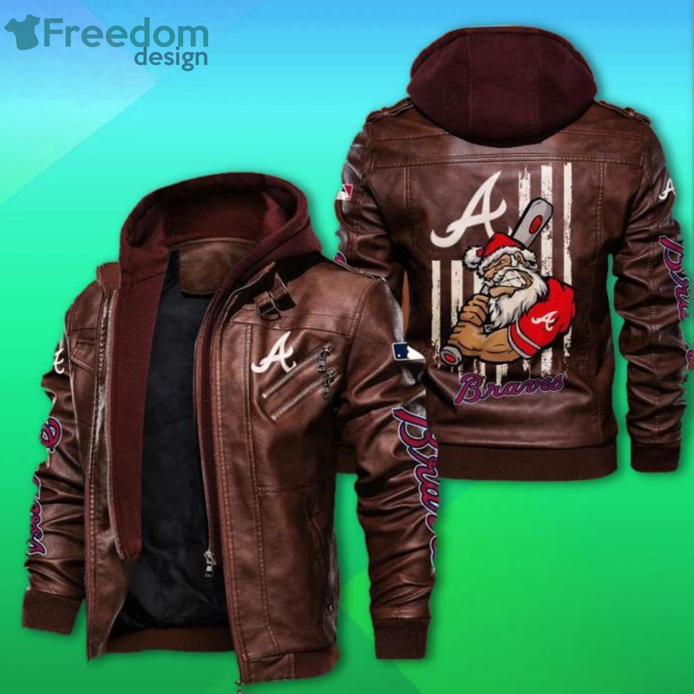 Atlanta Braves 2D Leather Jacket Product Photo 2