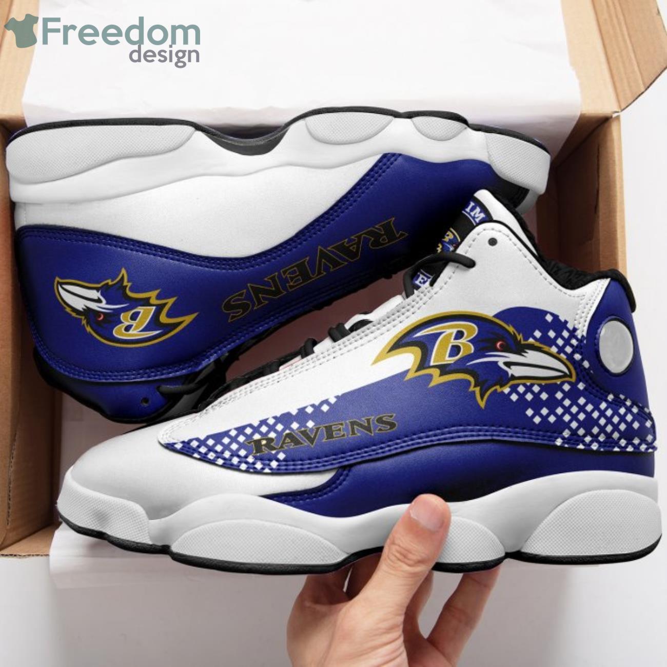 Baltimore Ravens Lover Sneaker Air Jordan 13 Shoes Product Photo 1