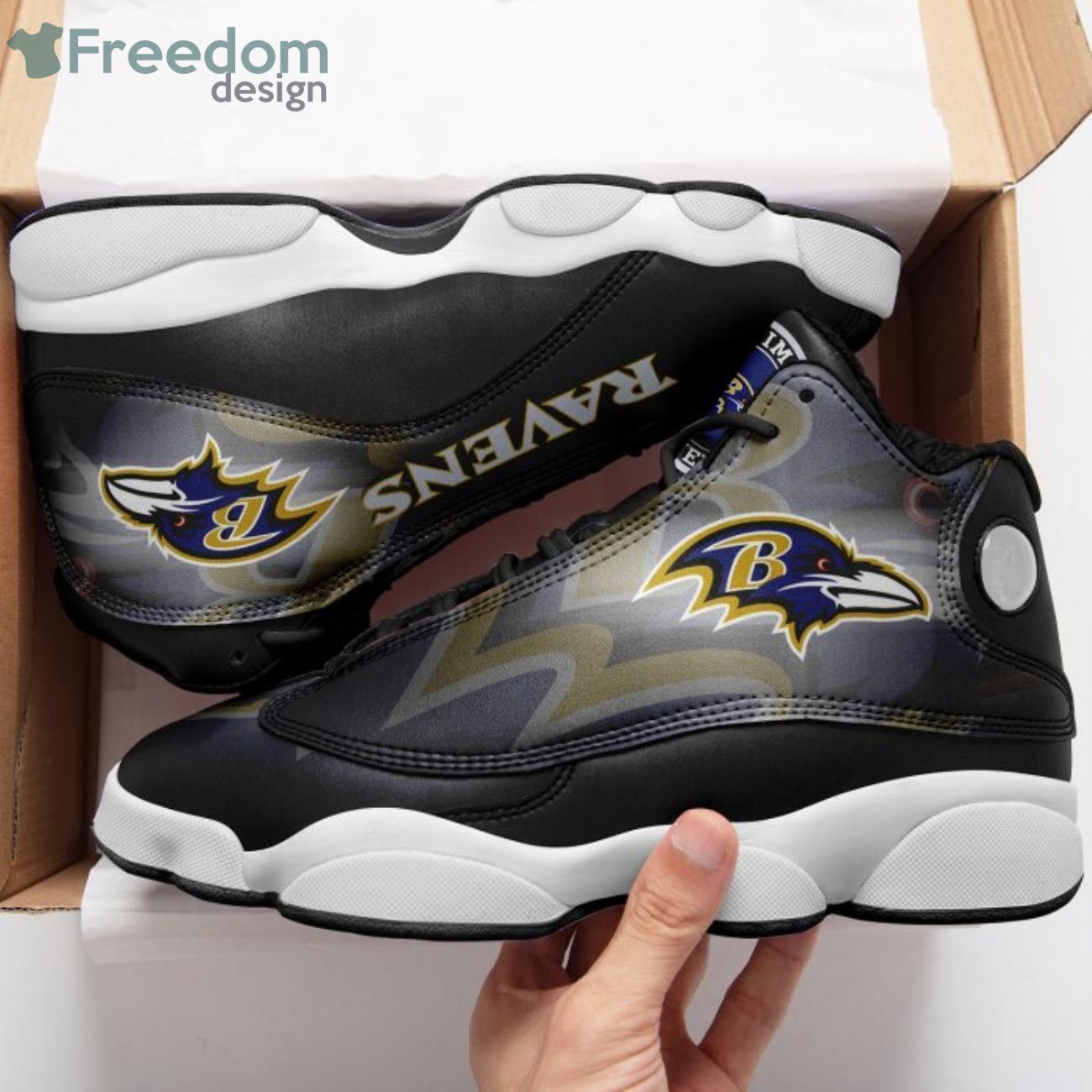 Baltimore Ravens Sneakers Air Jordan 13 Shoes Product Photo 1