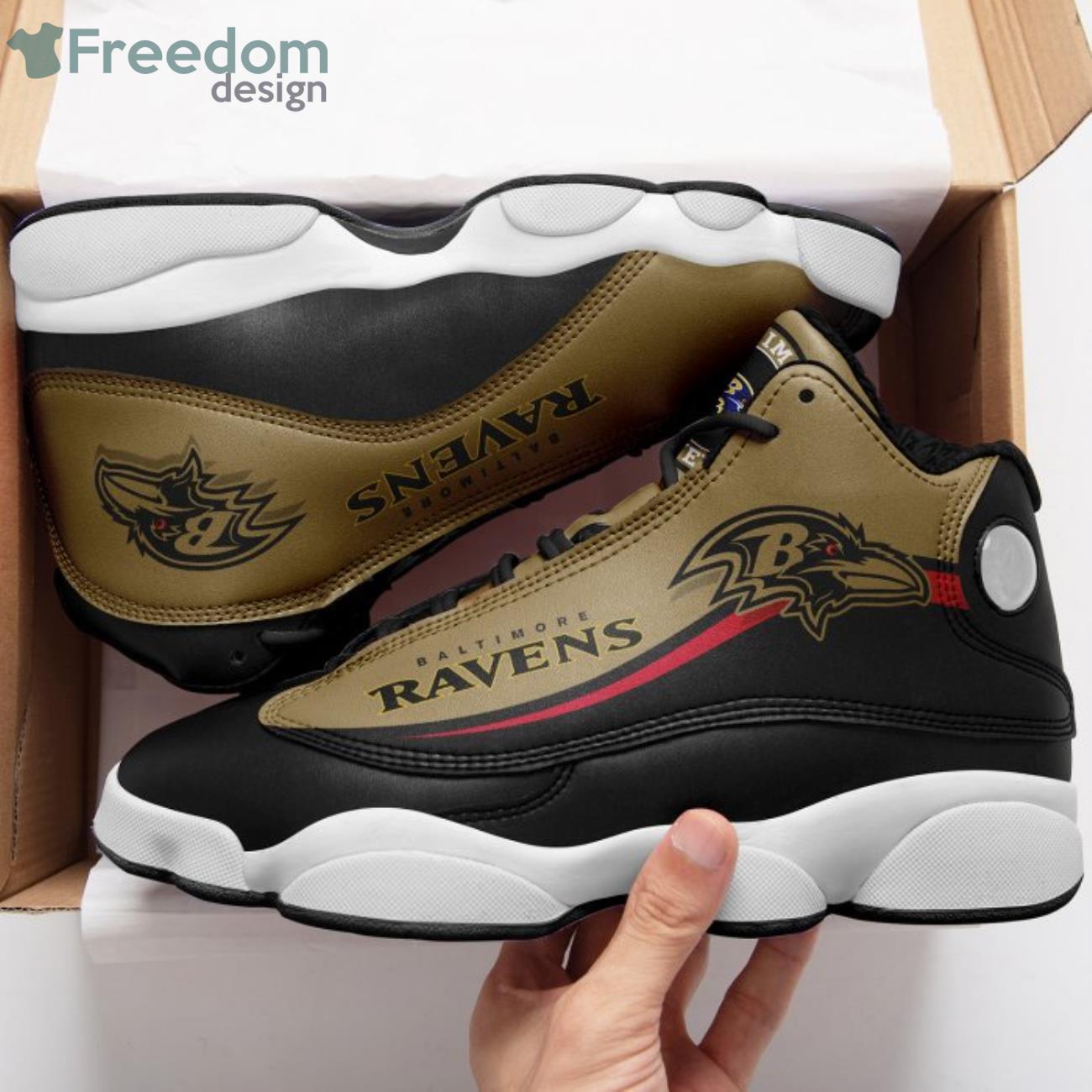 Baltimore Ravens Team Sneaker Air Jordan 13 Shoes Product Photo 1