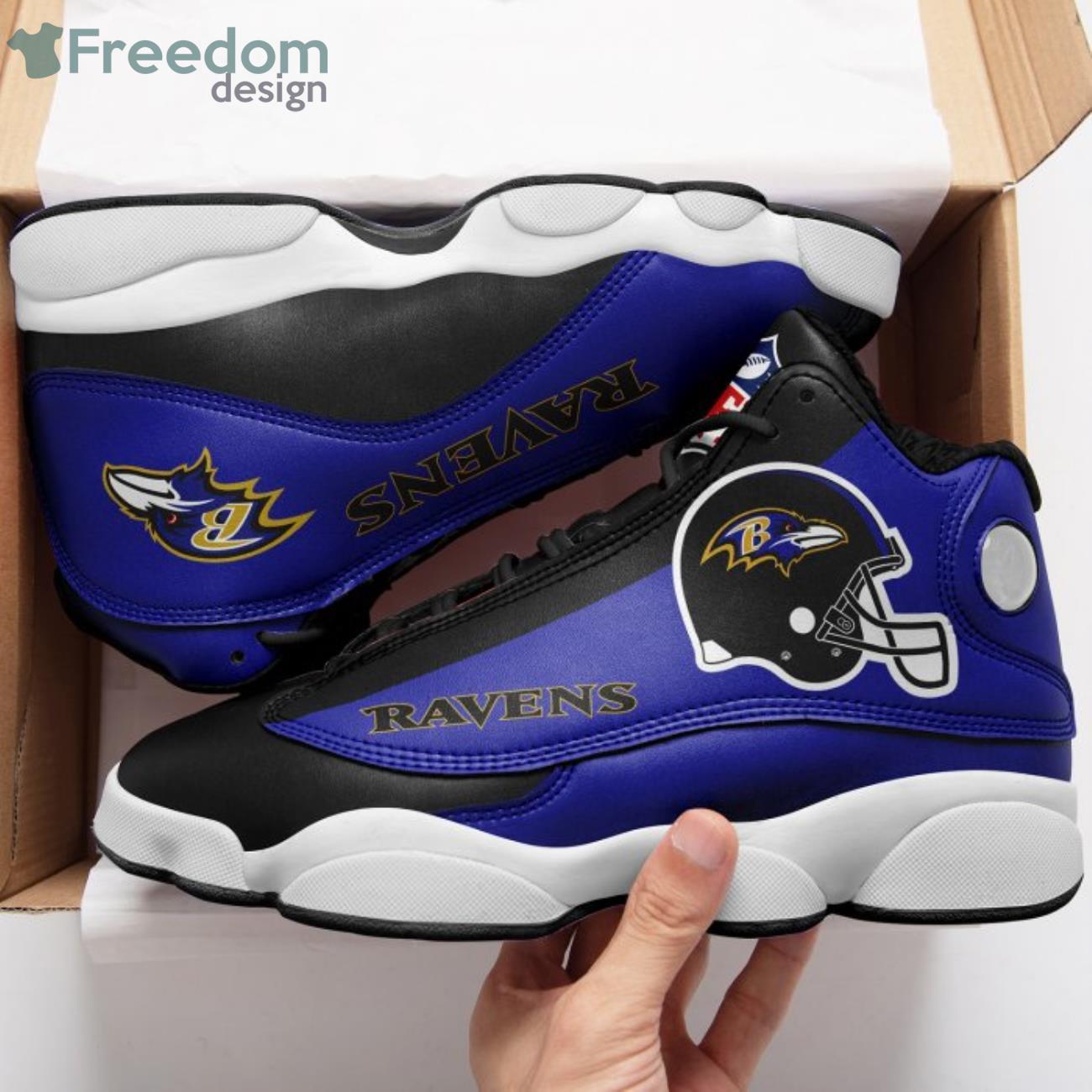 Baltimore Ravens Team Sneaker Blue Air Jordan 13 Shoes Product Photo 1