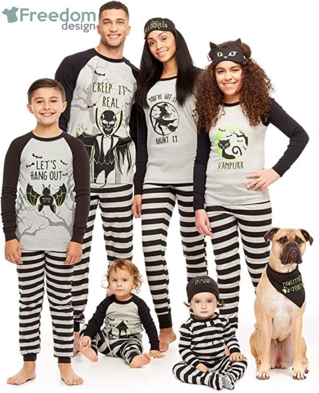 Family Pajamas with a Halloween Nightmare Theme