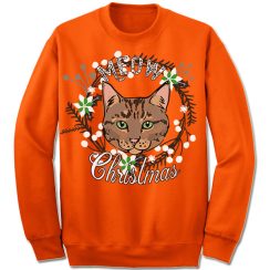 Bengal Cat Ugly Christmas Sweater - AOP Sweater - Orange