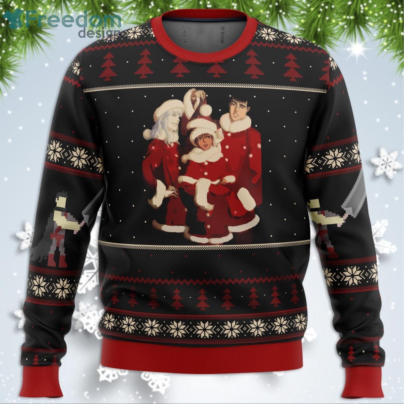 Berserk Holiday Funny Christmas Gift Ugly Christmas Sweater Product Photo 1 Berserk Holiday Funny Christmas Gift Ugly Christmas Sweater Product Photo 1
