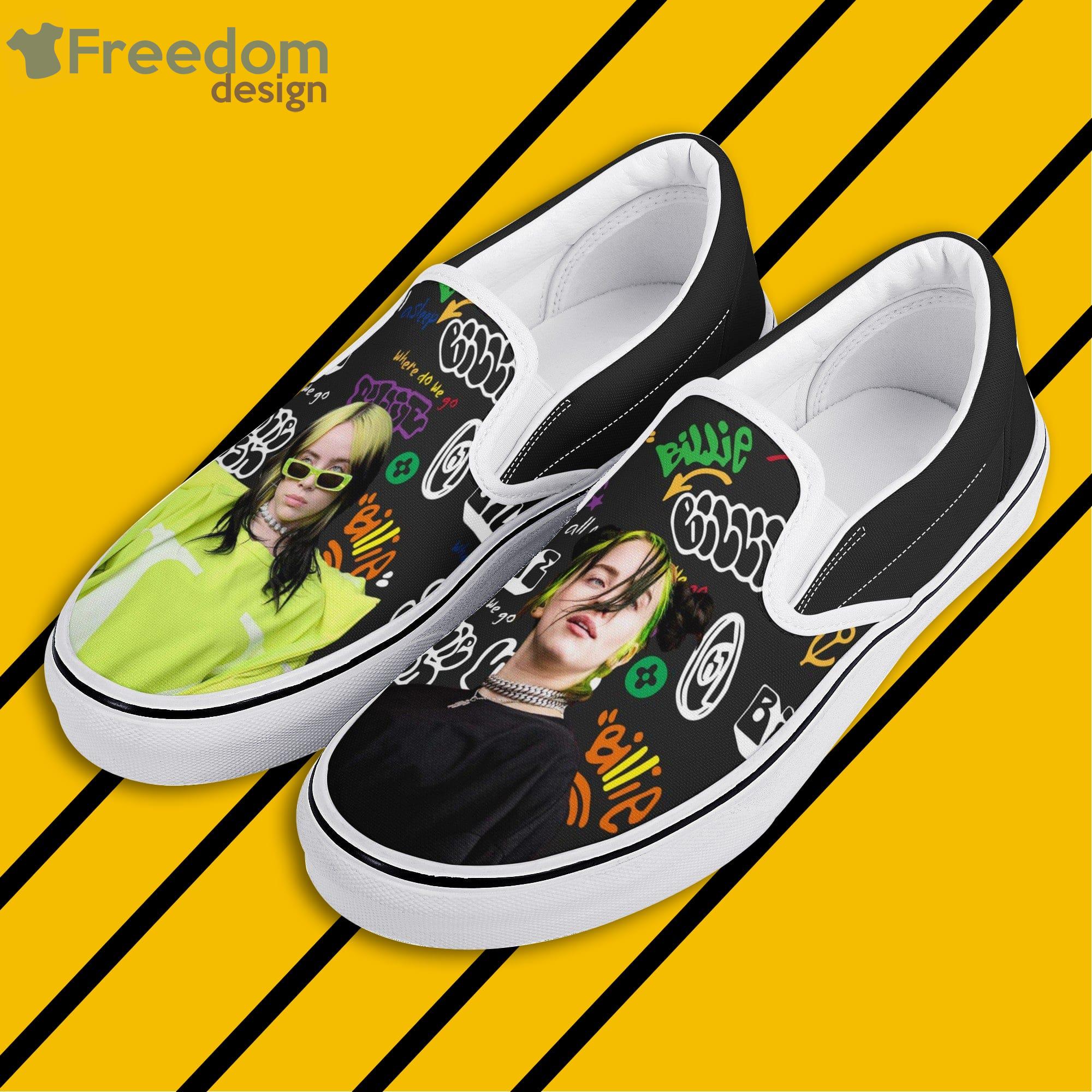 Billie Eilish Full Print Slip On Shoes For Men And Women - Freedomdesign