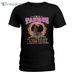 Black Queen Im A Taurus Girl Ladies T-Shirt Product Photo 1