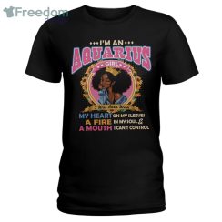 Black Queen Im An Aquarius Girl Ladies T-Shirt Product Photo 1