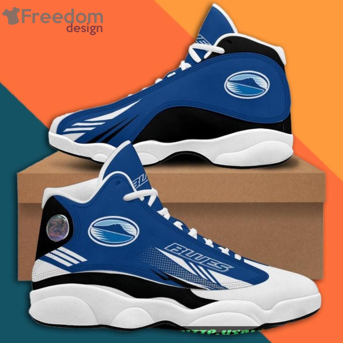 Blues Rugby Team Air Jordan 13 Sneaker Shoes Product Photo 2