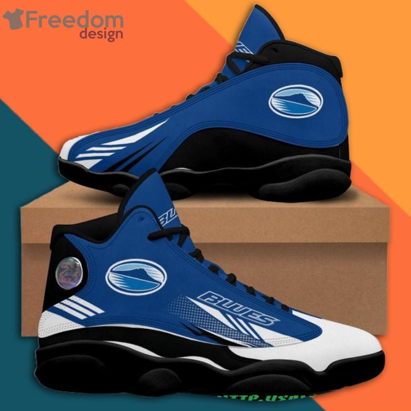 Blues Rugby Team Air Jordan 13 Sneaker Shoes Product Photo 1