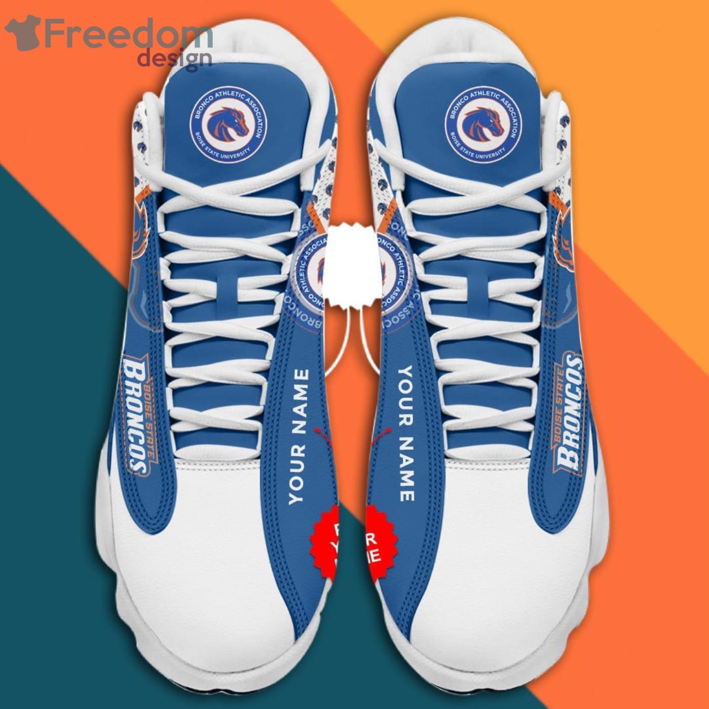 Boise State Broncos Air Jordan 13 Sneaker Shoes Product Photo 2