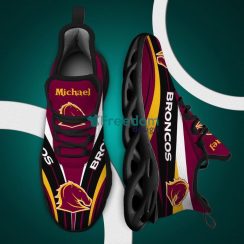 Brisbane Broncos Max Soul Sneaker Personalized Name Product Photo 2