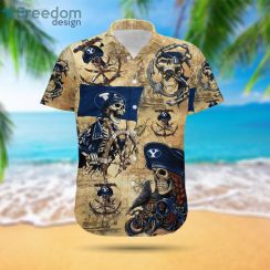BYU Cougars Pirates Fans Pirates Skull Hawaiian Shirtproduct photo 2