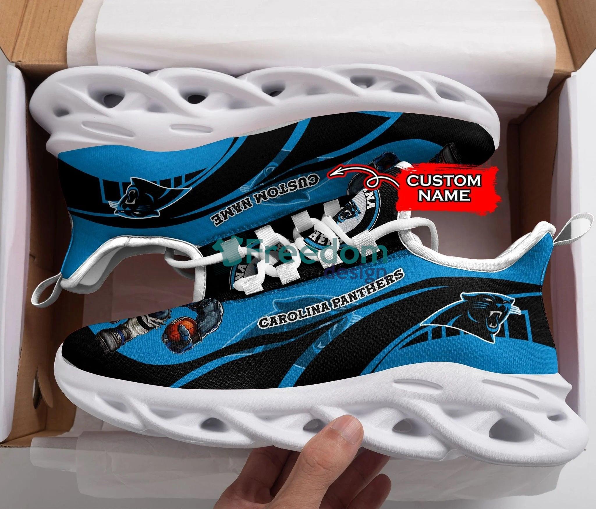 Carolina Panthers Lover Max Soul Snesker Running Shoes For Fans Product Photo 2