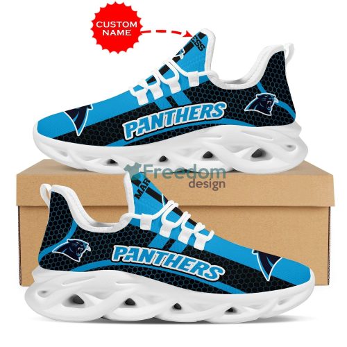 Carolina Panthers Max Soul Blue Sneaker Custom Name