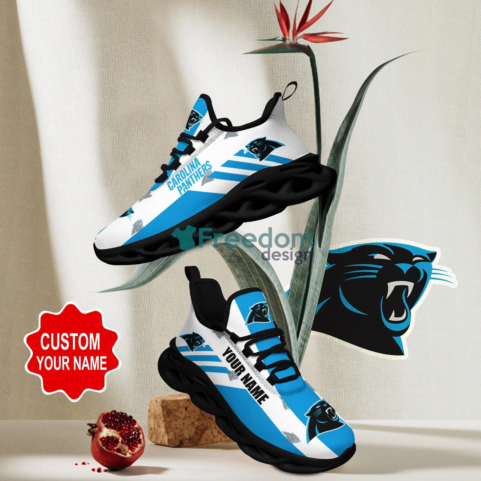 Carolina Panthers Striped Max Soul Snesker Running Shoes Product Photo 2