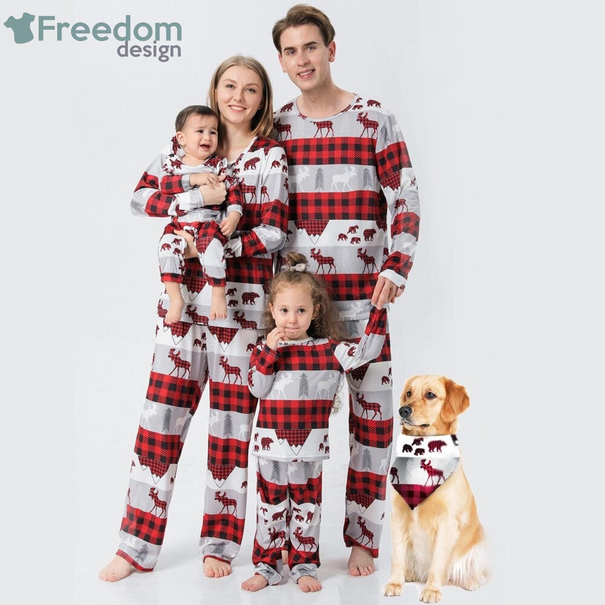 Casual New Year Family Matching Pajamas Set Family Sleepwear Christmas Family Pajamas Set Product Photo 1