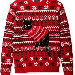 Cat Ugly Christmas Sweater - AOP Sweater - Red