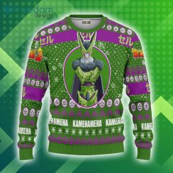 Cell Custom Christmas Ugly Sweater Dragon Ball Anime 3D Sweater Product Photo 1