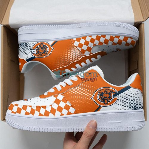 Chicago Bears Lover Best Gift Caro Pattern Air Force Shoes For Fans