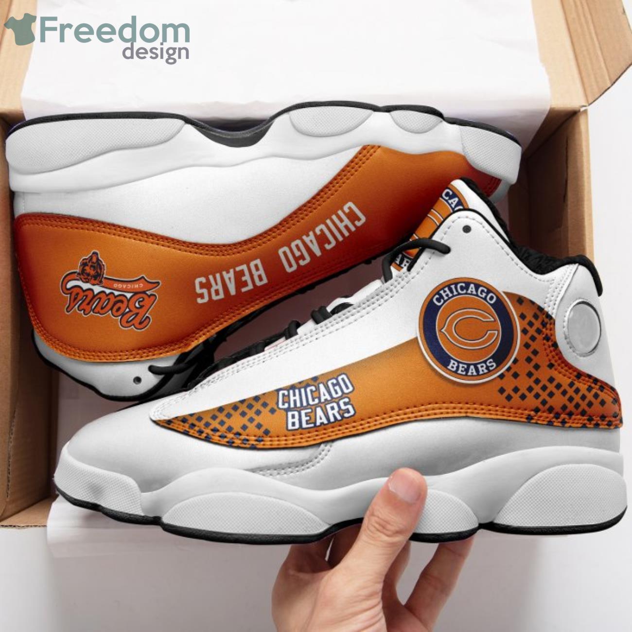 Chicago Bears Football Team Style Custom Name Air Jordan 13 Sneaker -  Freedomdesign