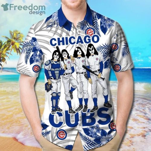 Chicago Cubs & Kiss Fans Hawaiian Shirt For Men Women