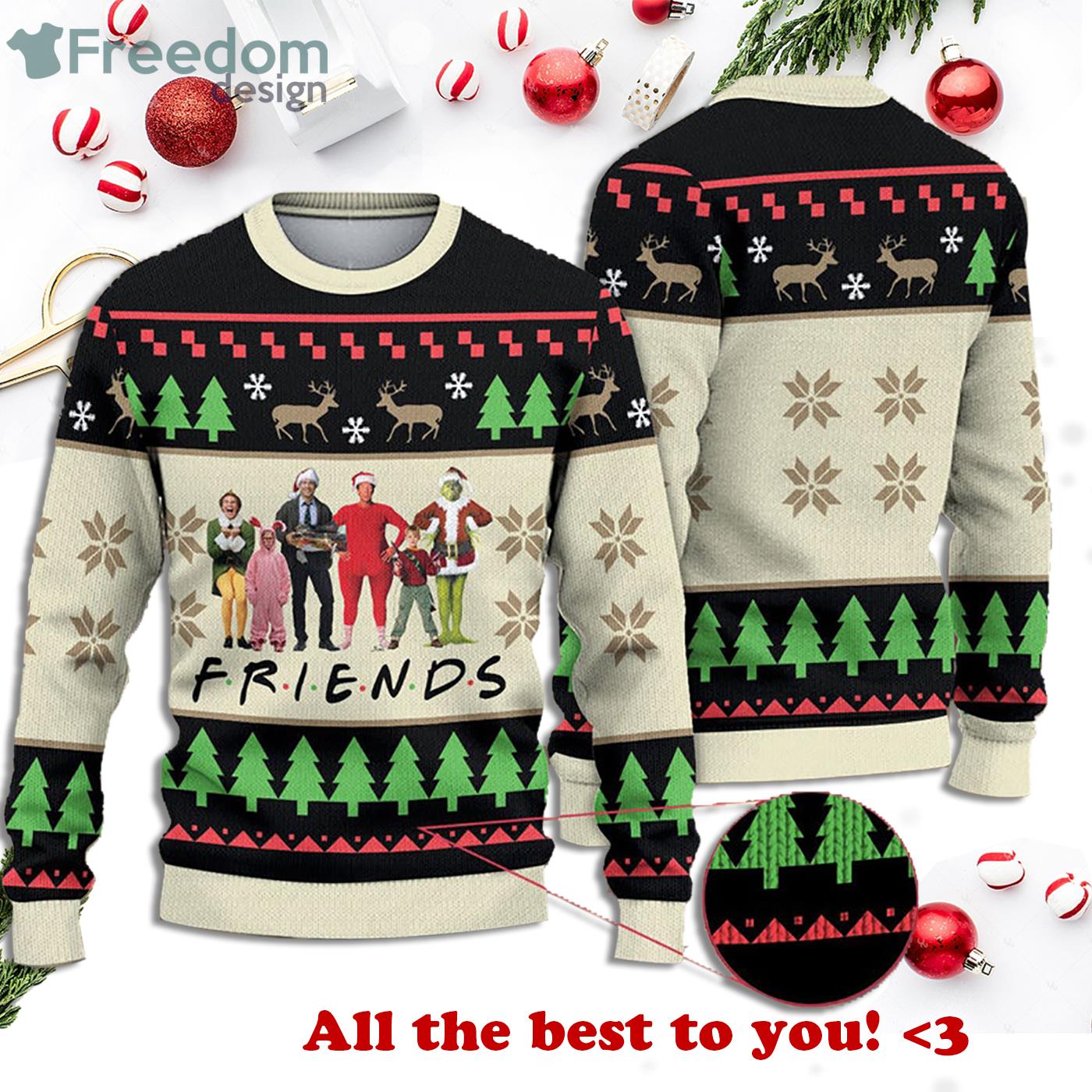 Christmas Friends Funny Christmas Movie Ugly Sweater Product Photo 1