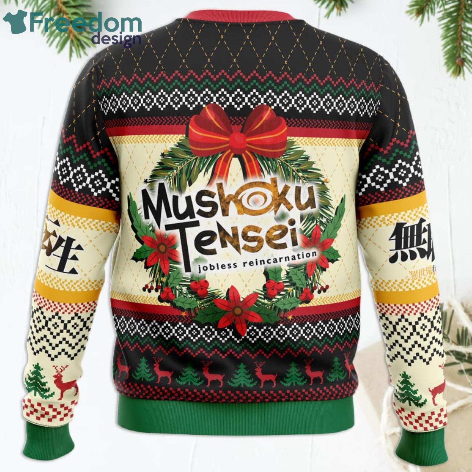 Christmas Is Here Mushoku Tensei Jobless Reincarnation Funny Christmas Gift Ugly Christmas Sweater Product Photo 4 Christmas Is Here Mushoku Tensei Jobless Reincarnation Funny Christmas Gift Ugly Christmas Sweater Product Photo 4