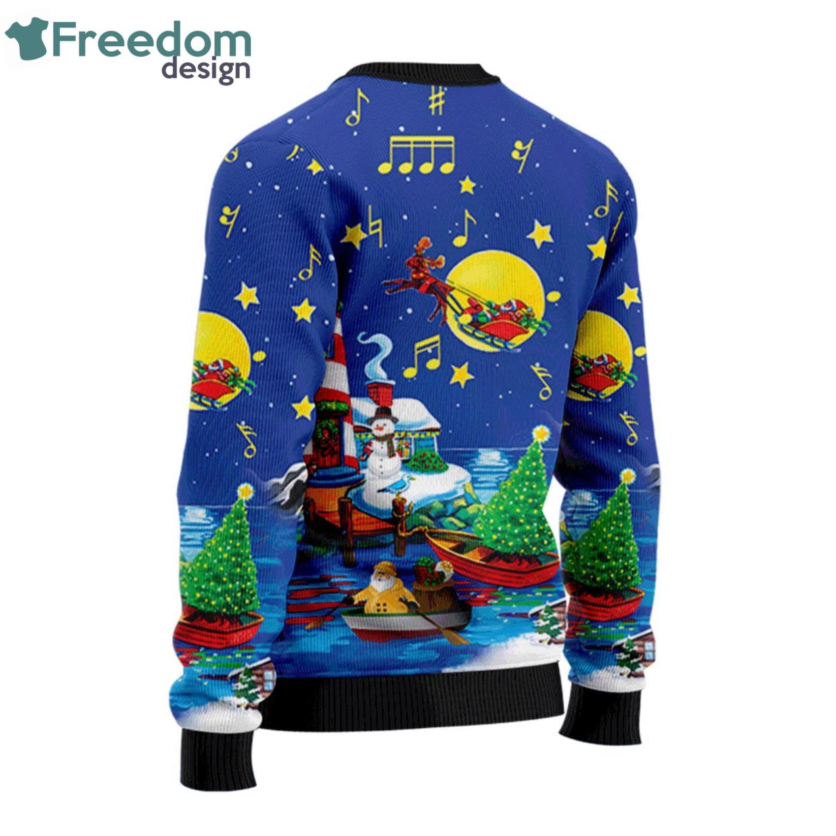 Christmas Lighthouse Scene Full Of Popular Symbols Christmas Ugly Sweater image Christmas Lighthouse Scene Full Of Popular Symbols Christmas Ugly Sweater Product Photo 2