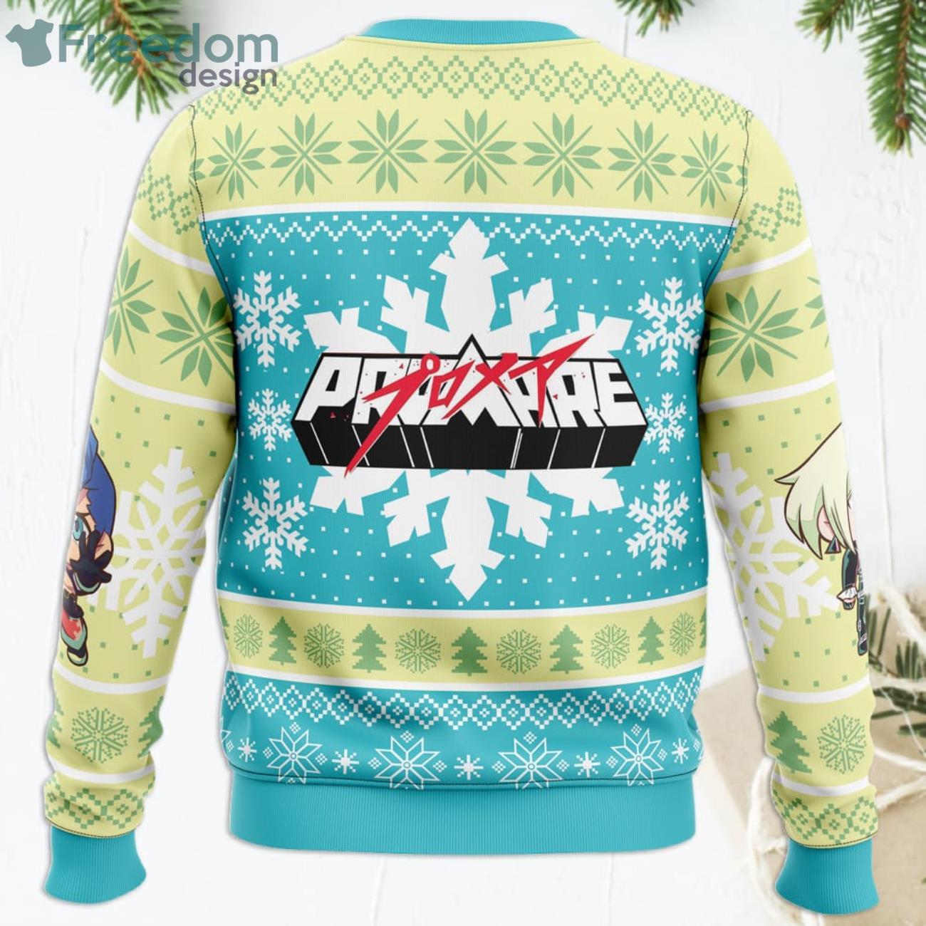 Christmas Snowflakes Promare Anime Ugly Christmas Sweater Product Photo 4 Christmas Snowflakes Promare Anime Ugly Christmas Sweater Product Photo 4