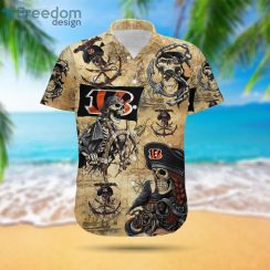 North Florida Ospreys 3D Hawaiian Shirt Grunge Polynesian