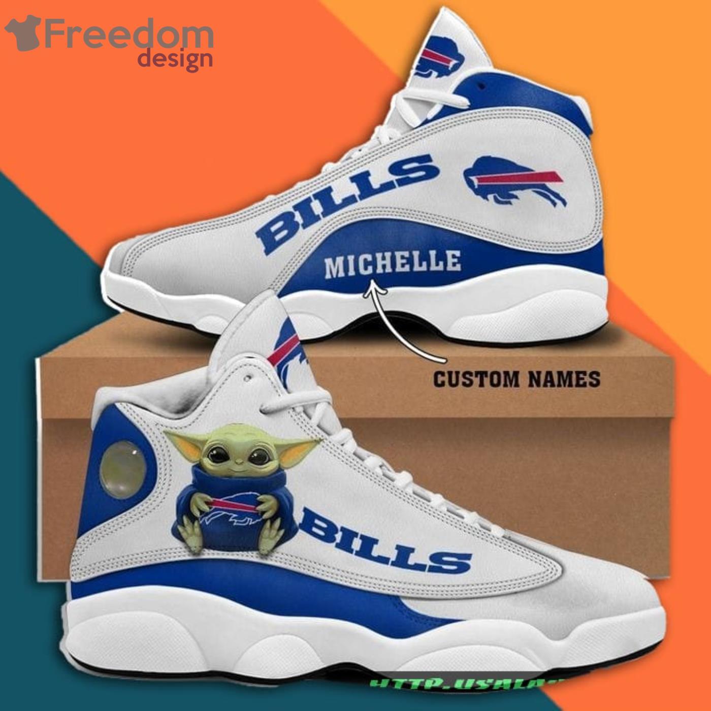 Buffalo Bills Air Jordan 13 Sneaker Shoes - Freedomdesign