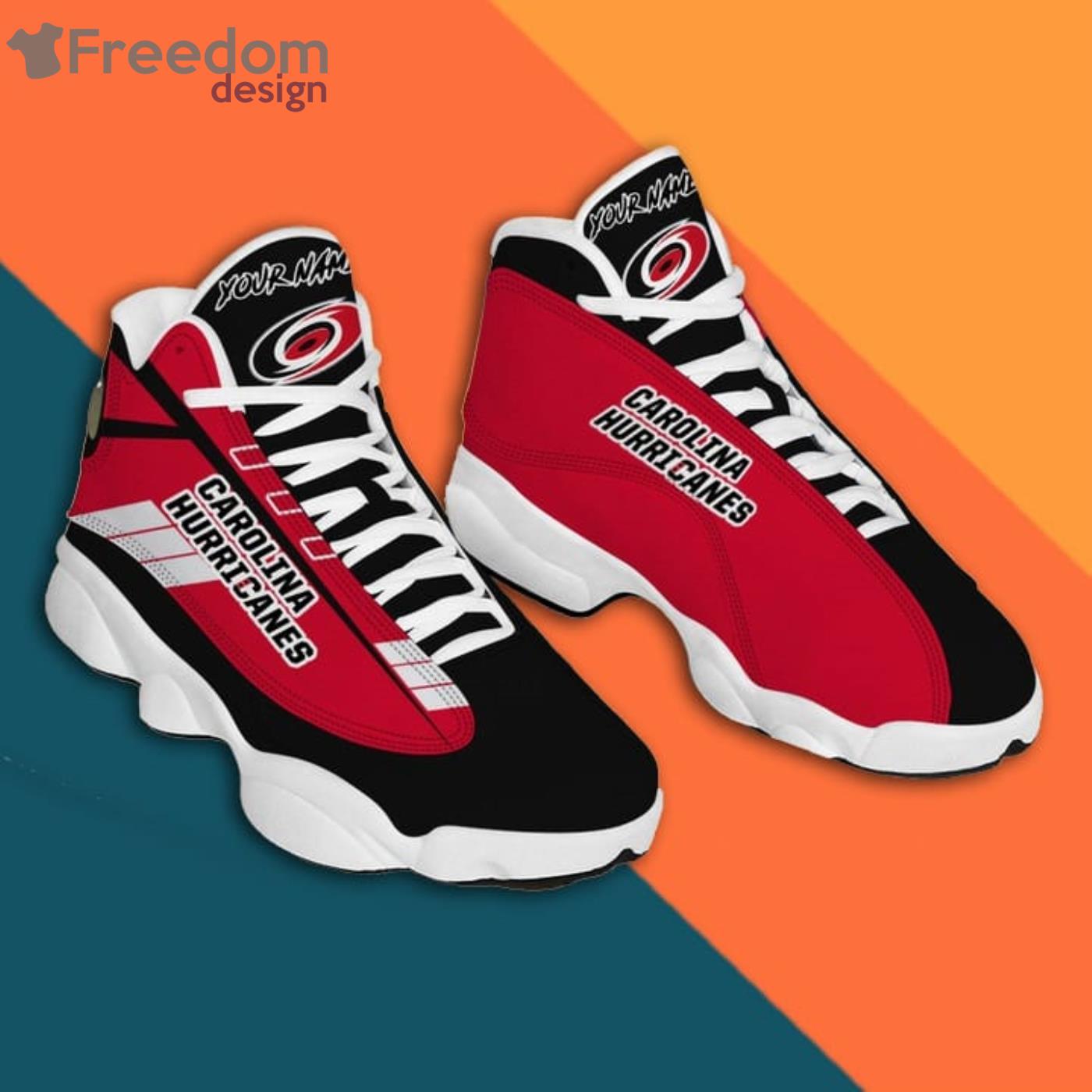 Carolina Panthers Fans Custom Name Air Jordan 13 Sneaker Shoes -  Freedomdesign