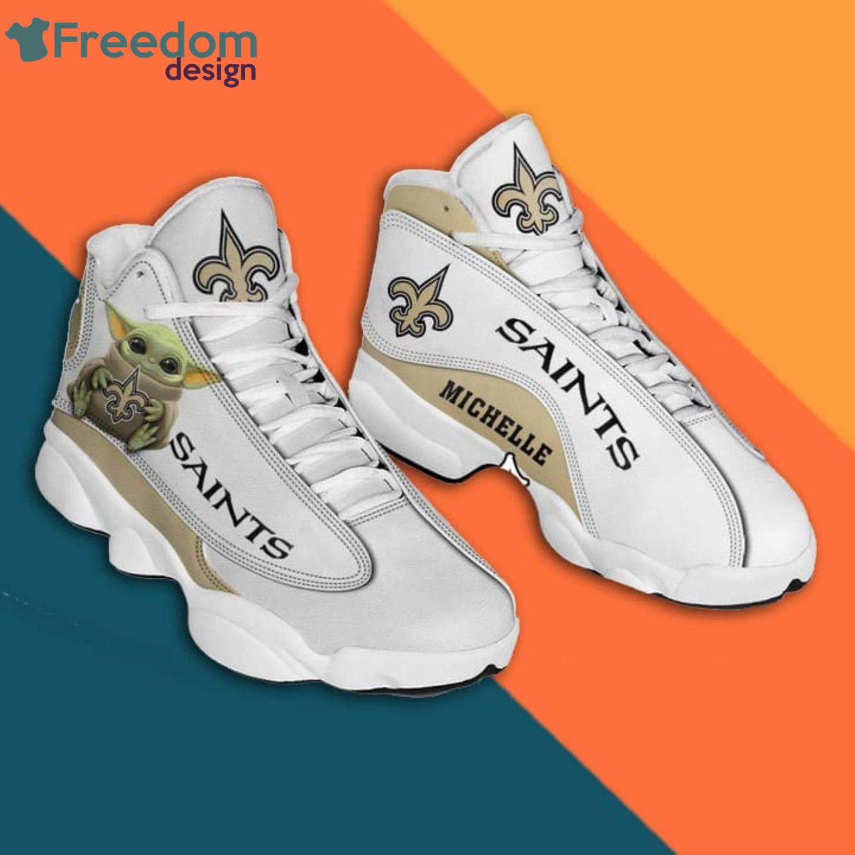 New Orleans Saints Jordan 13 Sneaker Shoes