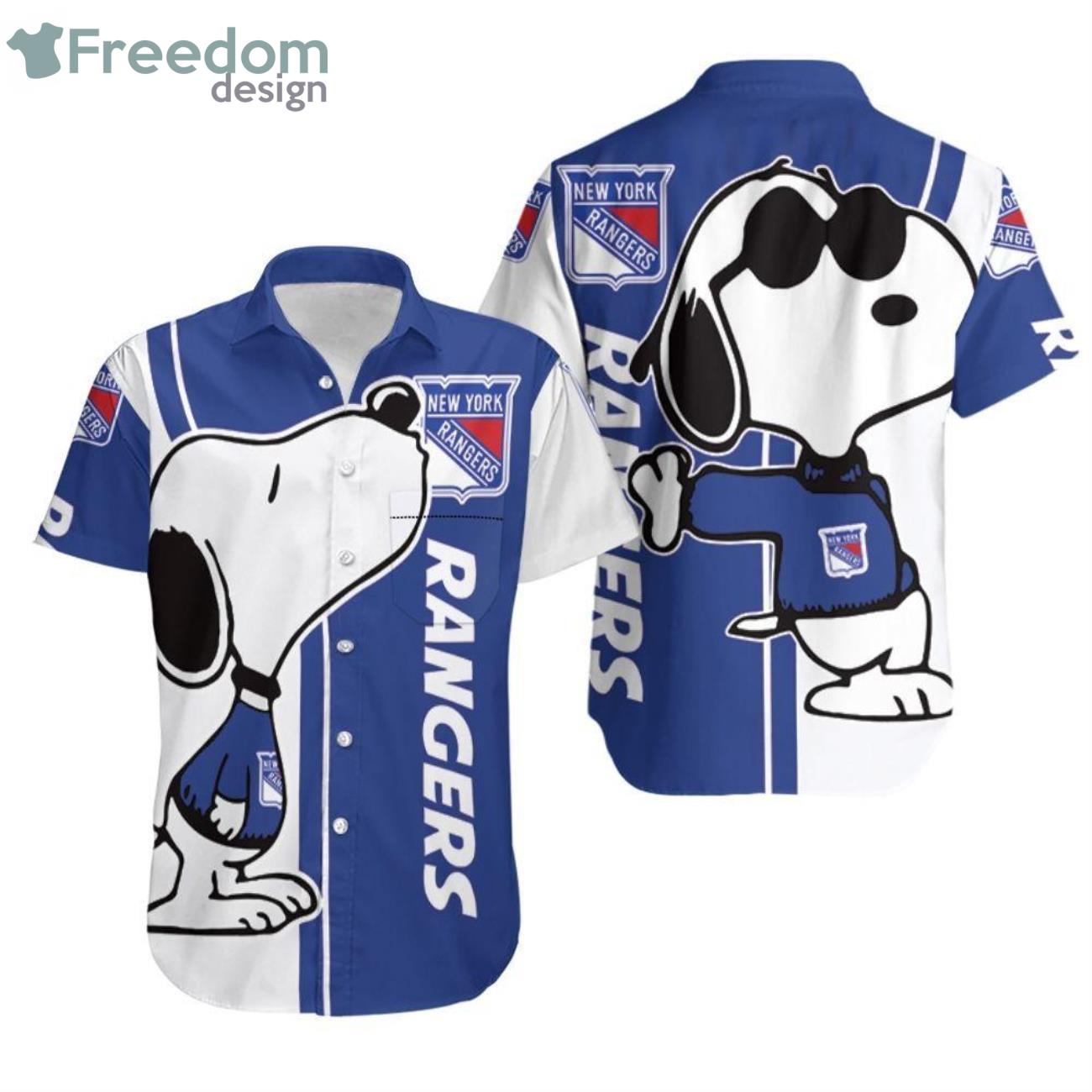 Cute Snoopy Texas Rangers Snoopy Lover Hawaiian Shirt - Freedomdesign