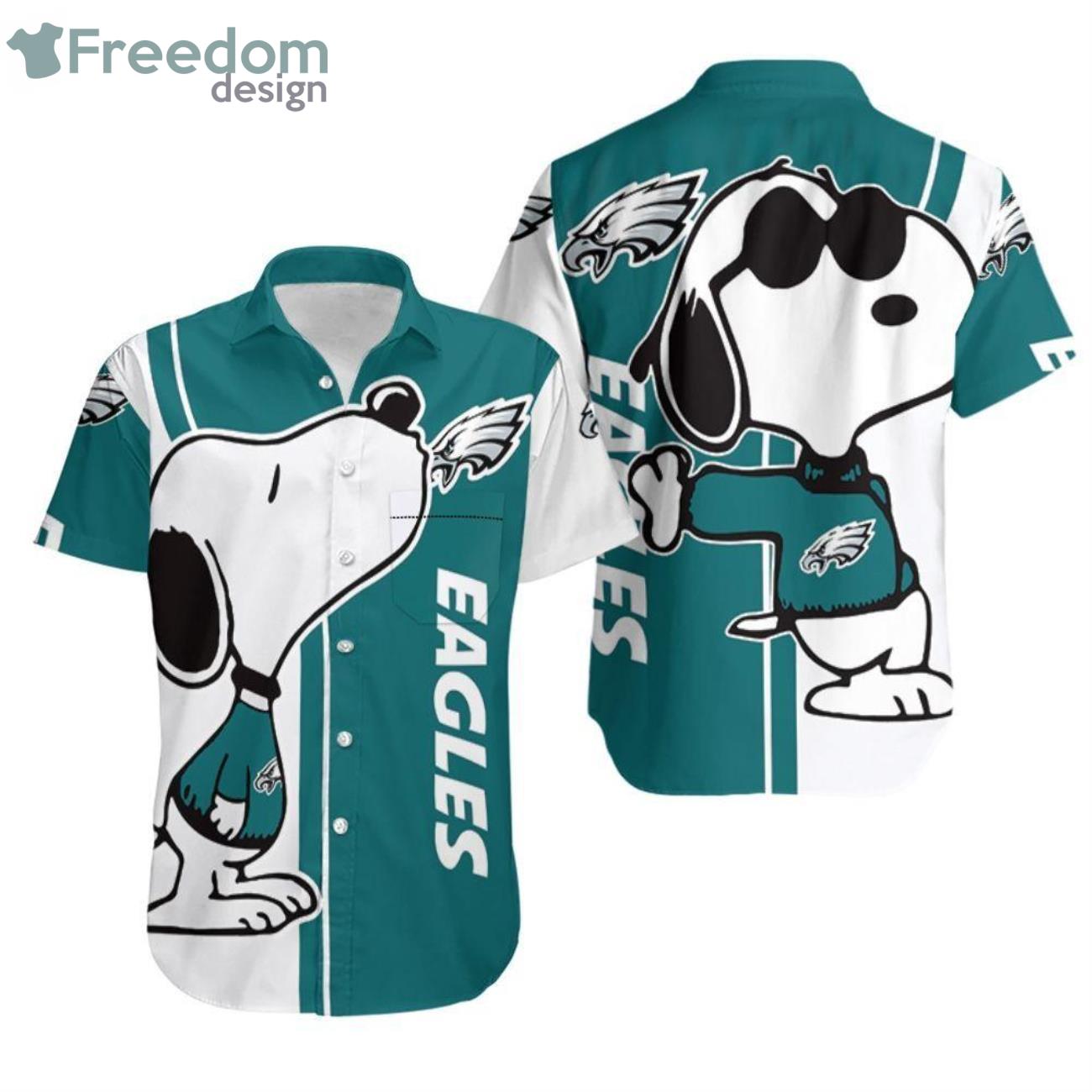 Cute Snoopy Philadelphia Eagles Snoopy Lover Hawaiian Shirt Summer