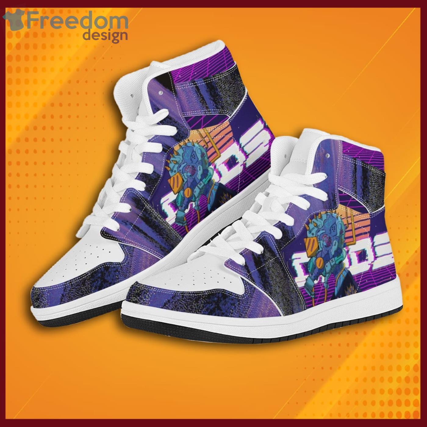 Cyberpunk Purple Sneaker Boots Shoes image Cyberpunk Purple Sneaker Boots Shoes Product Photo 3