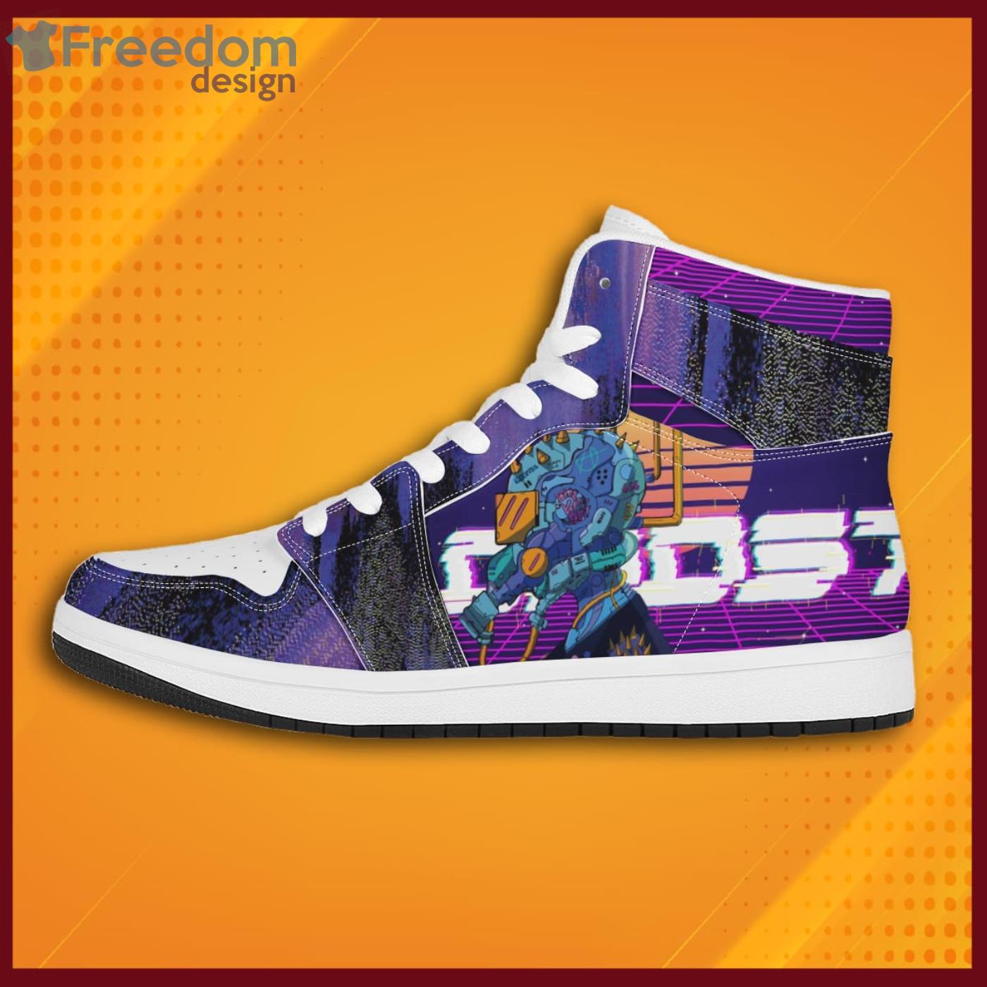 Cyberpunk Purple Sneaker Boots Shoes Product Photo 1 Cyberpunk Purple Sneaker Boots Shoes Product Photo 1