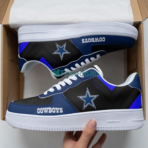 Dallas Cowboys Best Gift Black And Blue Air Force Shoes For Fans