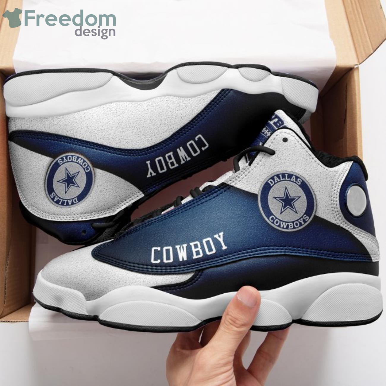 Dallas Cowboys Air Jordan High Top Shoes - USALast