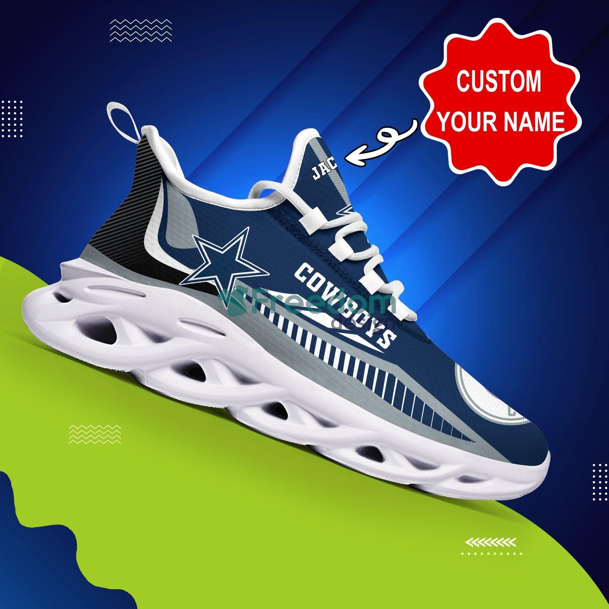 Dallas Cowboys Cool Max Soul Snesker Running Shoes Custom Name Product Photo 2