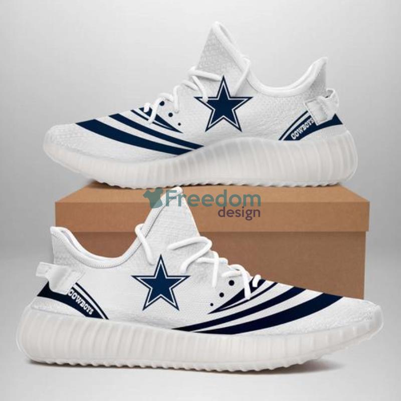 Dallas Cowboys Cool Yeezy Shoes For Fans Product Photo 1