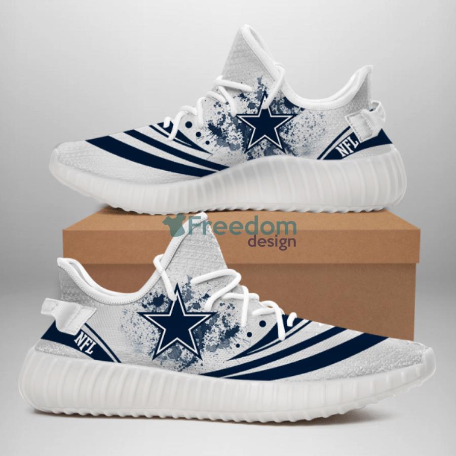 Dallas Cowboys Fans 3D Yeezy Shoes For Fans Product Photo 1