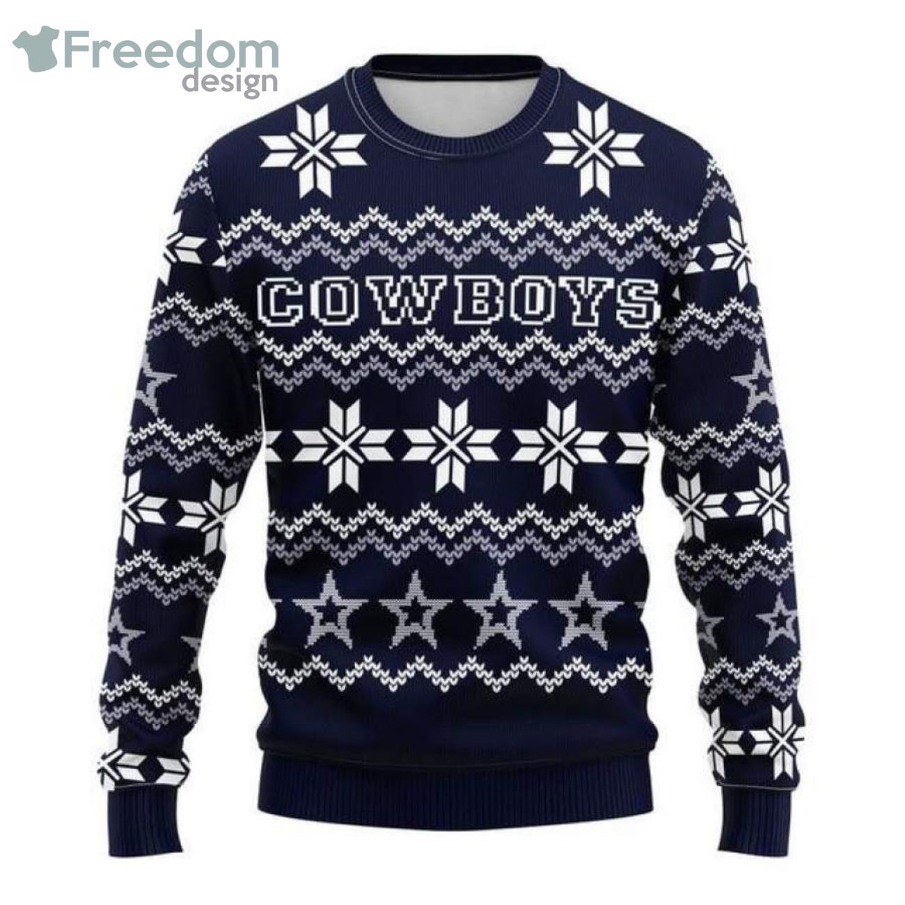 Dallas Cowboys CeeDee Lamb 88 NFL Winter 3D Ugly Christmas Sweater Custom  Number And Name Fans Gift - Freedomdesign