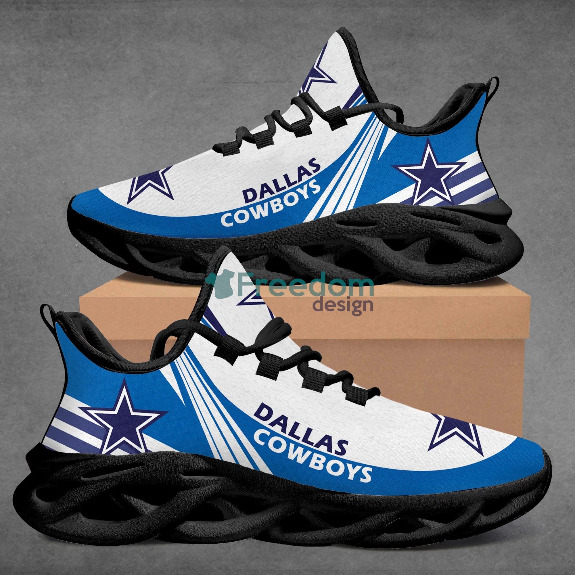 Dallas Cowboys Striped Style Max Soul Snesker Running Shoes Product Photo 2