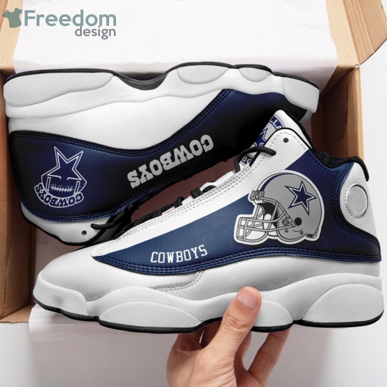 Dallas Cowboys Jordan 13 black custom - Dallas Cowboys Home