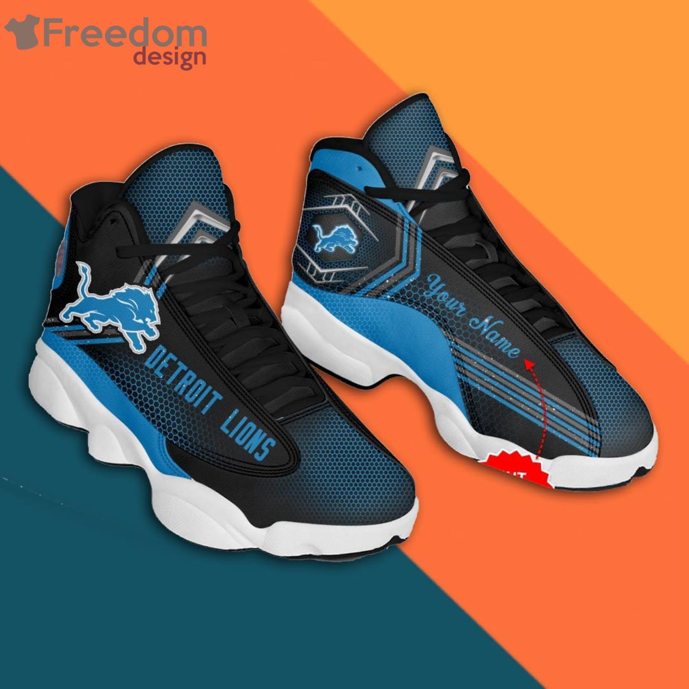 Detroit Lions Limited Edition Air Jordan 13 Sneakers Shoes