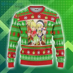 Dr Stone Christmas Ugly Sweater Custom Kohaku And Ruri And Suika Anime 3D Sweater Product Photo 1